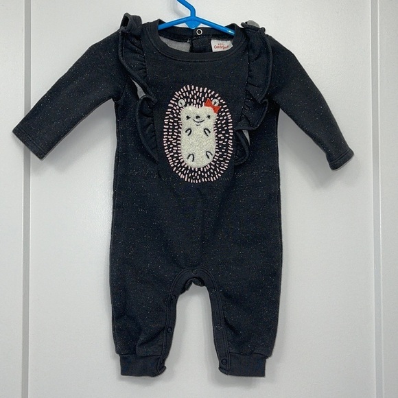 TARGET CAT & JACK SPARKLY GREY JUMPER size 0-3 months. - Picture 1 of 10